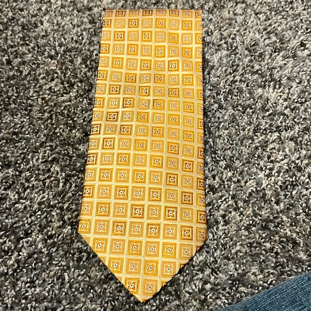 Hart Schaffer Marx hand tailored 100% silk tie